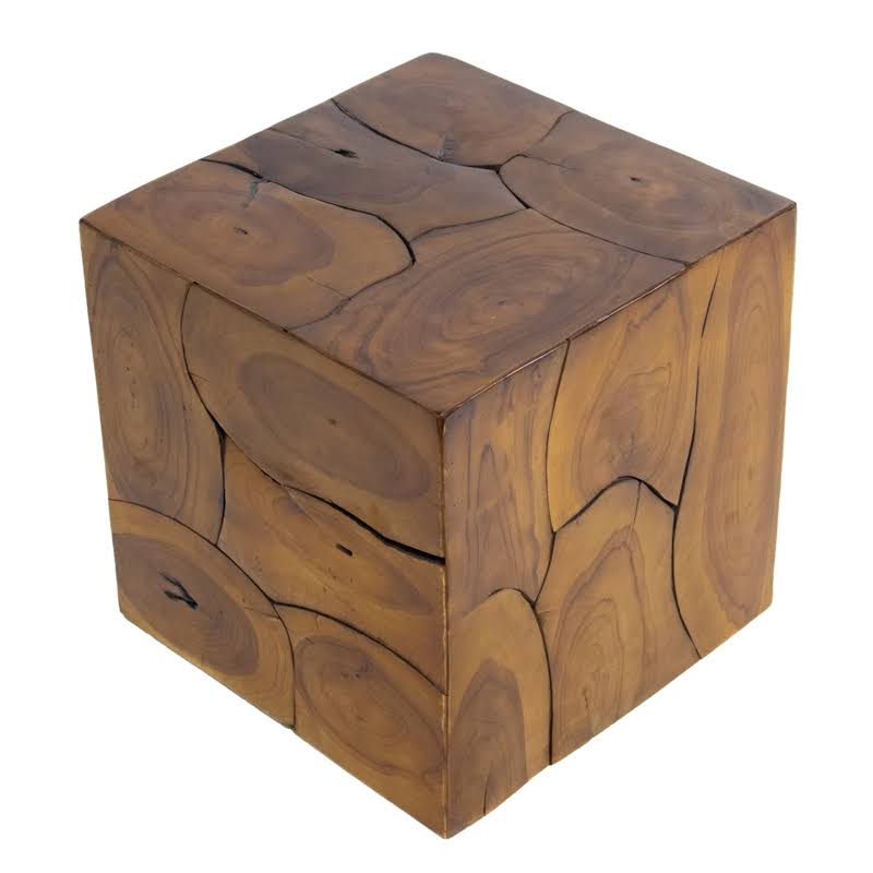 Teak Wood Stool-Ottoman H170274