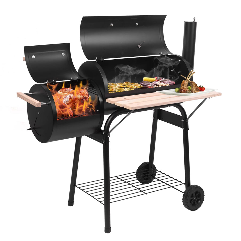 Charcoal Grill Offset Smoker B9888