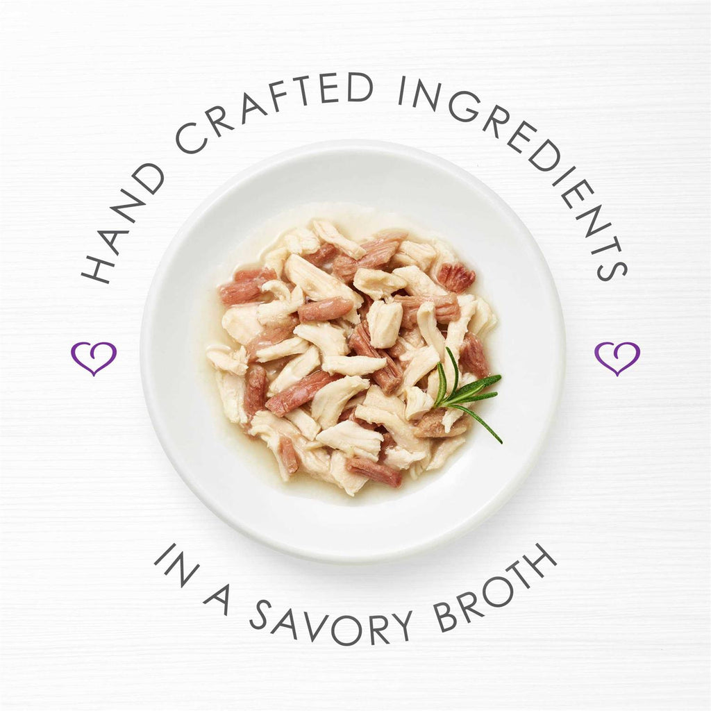 Grain-Free White Meat Chicken & Shredded Beef Wet Cat Food J5074