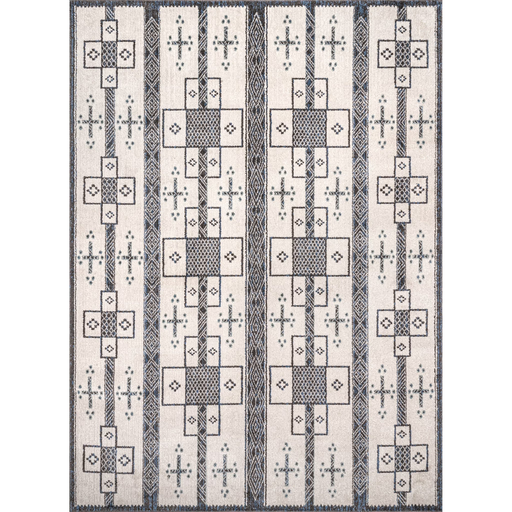 Grey Tribal Area Rug B84380