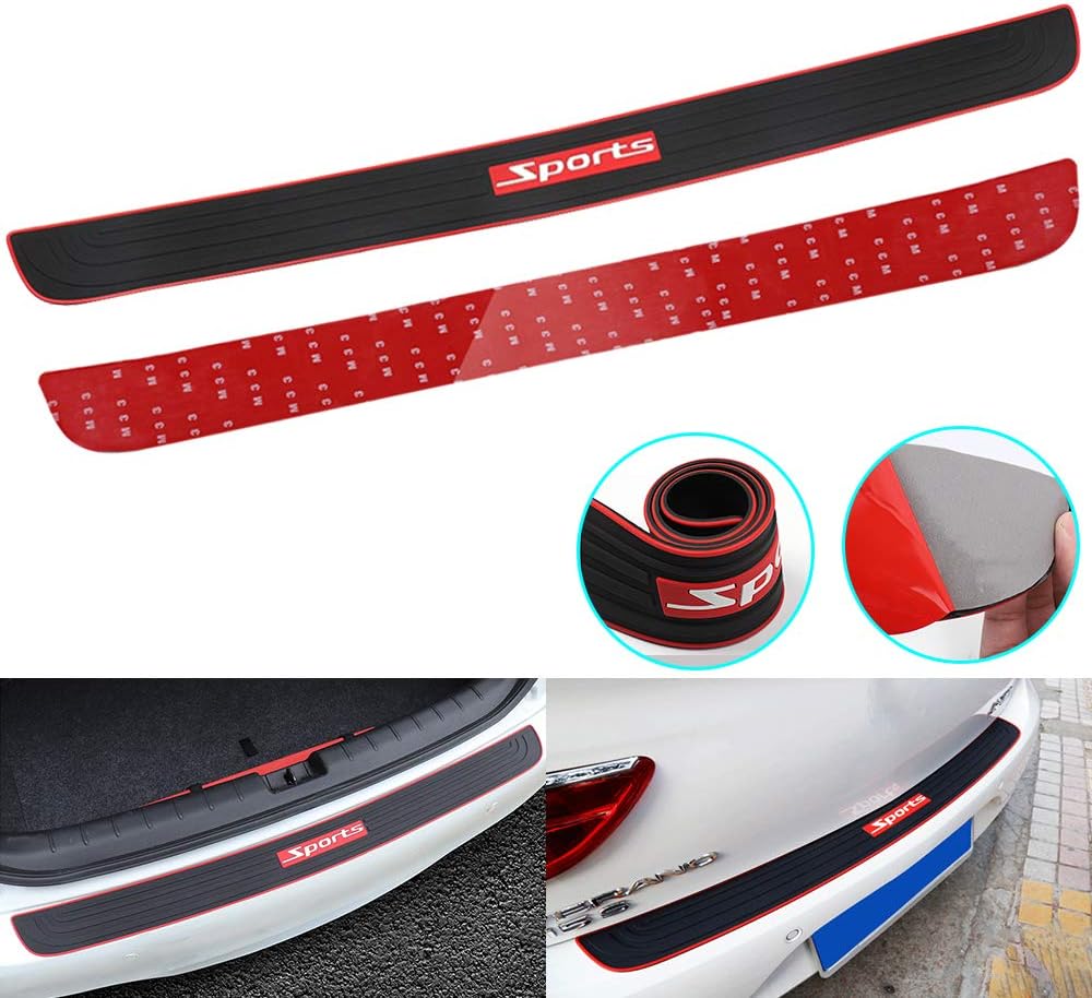 Black Rubber Trunk Door Entry Guard Car Accessory X152561