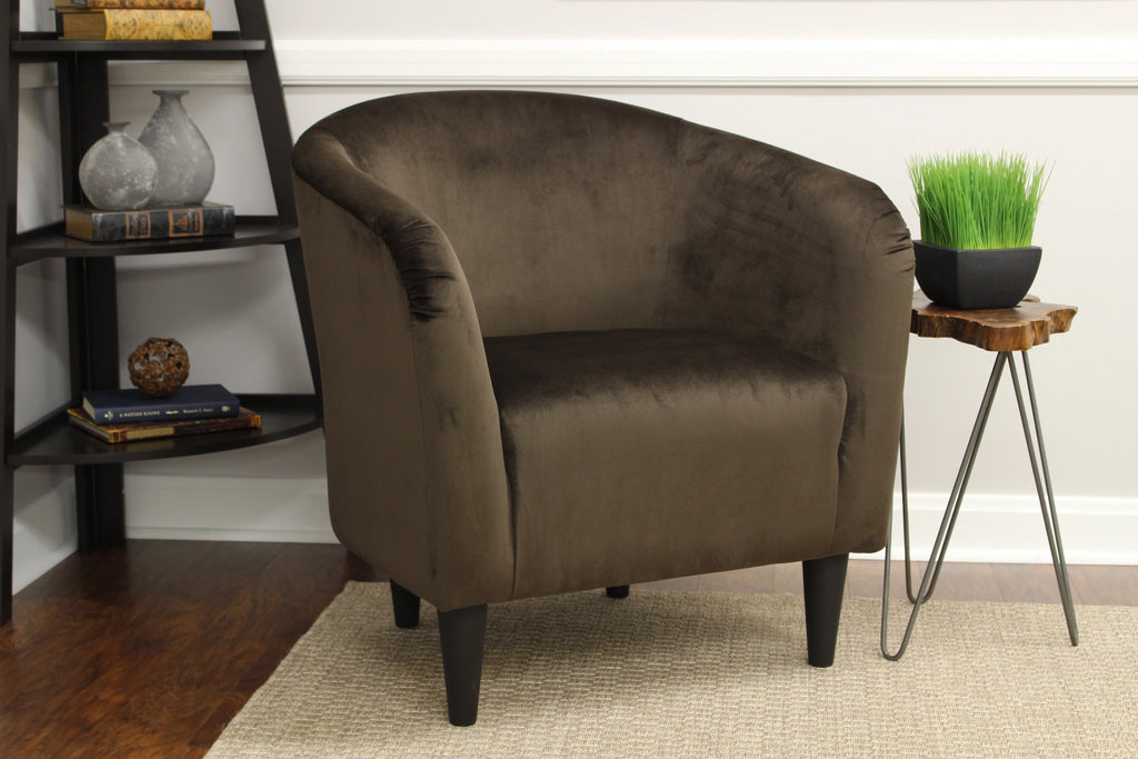 Dove Gray Microfiber Accent Chair U5106