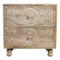 2-Drawer Solid Wood Nightstand T48850