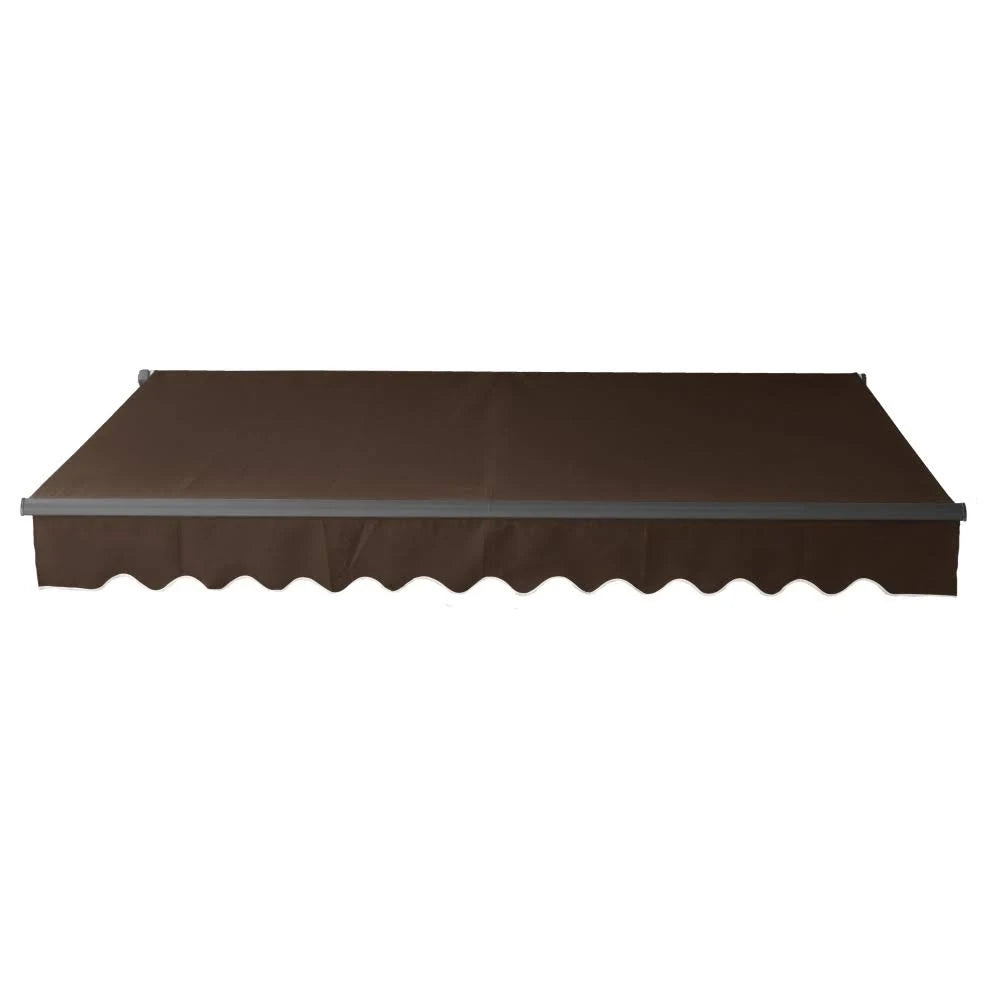 12 x 10 ft. Black Frame Retractable Patio Canopy Awning G5817