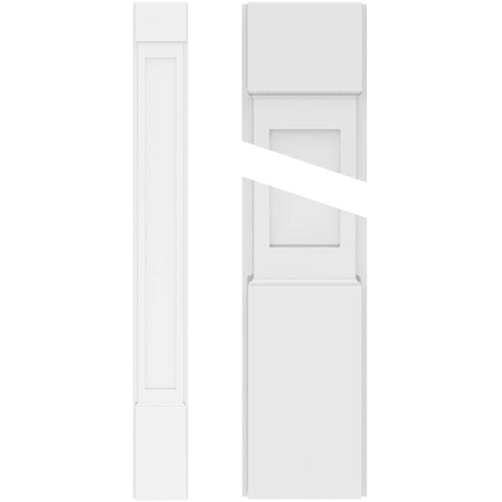 Flat Panel PVC Pilaster with Capital and Base (Pair) S410194