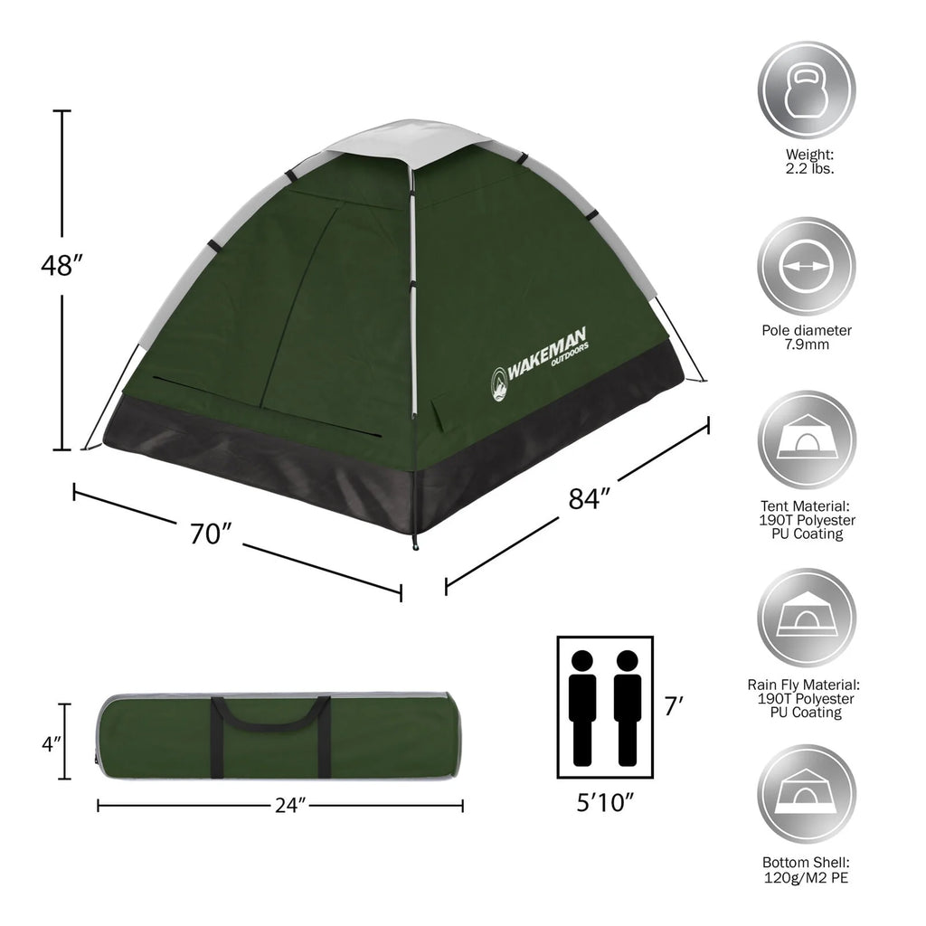Two Person Tent with Carry Bag J9276