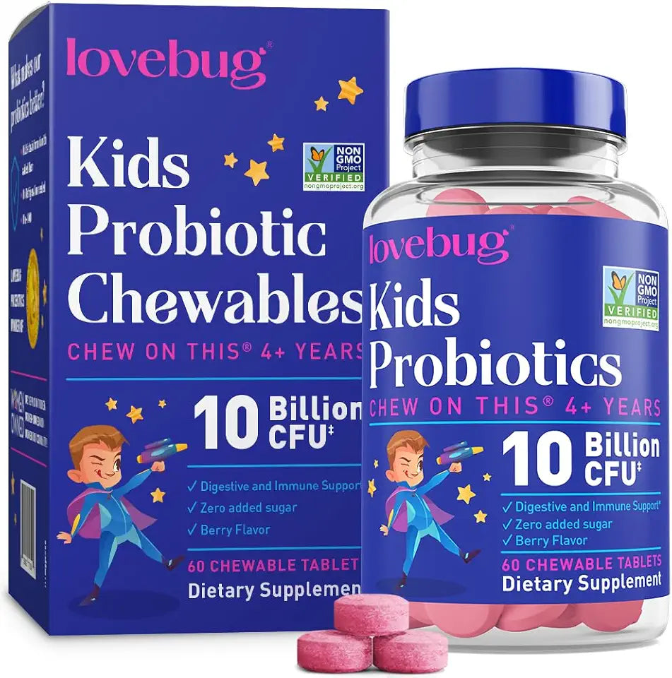 Sugar-Free Berry Probiotic Chewables for Kids, 60 ct R300495