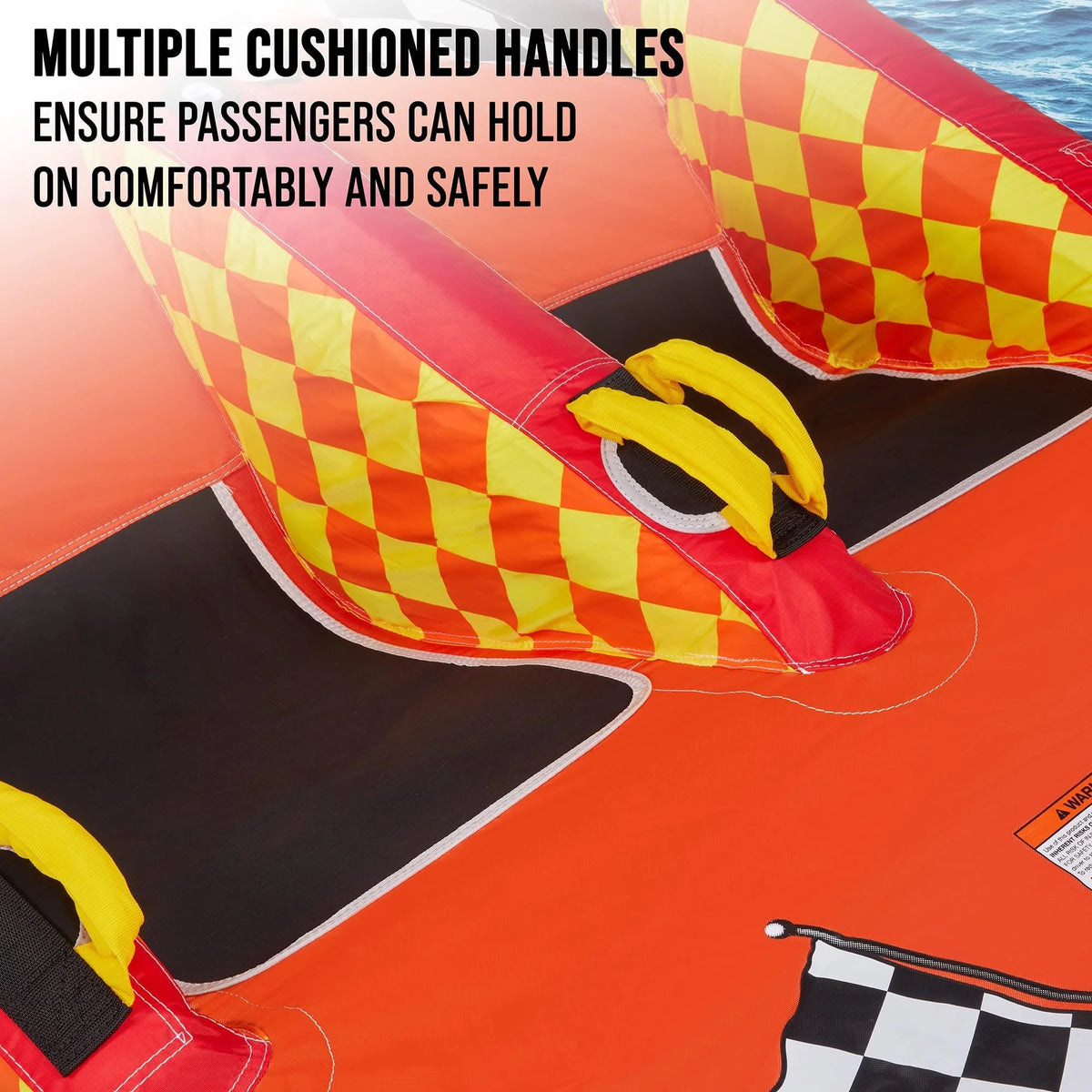 Red Towable Water Tube with Cushion Seats Z213