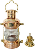 Brass & Copper Anchor Oil Lamp Ship Lantern P695