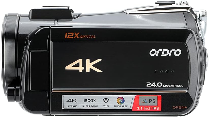 4K Camcorder with 12x Optical Zoom L4849