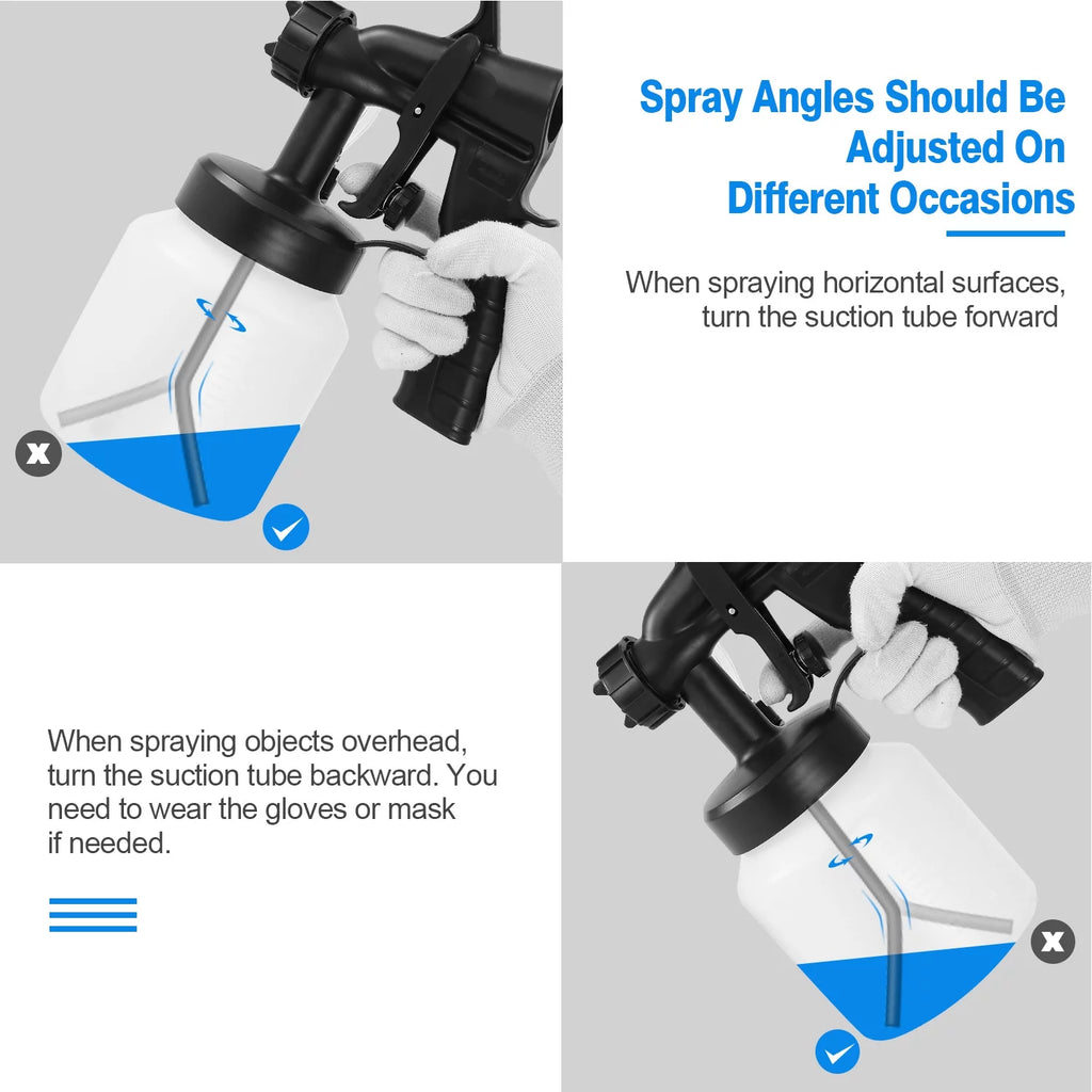 800W Electric Paint Sprayer with 3 Patterns Y338