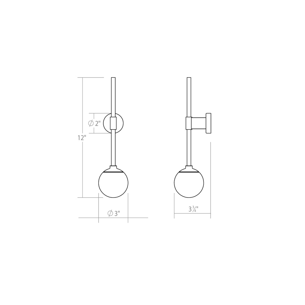 Satin Nickel LED Sconce N872921