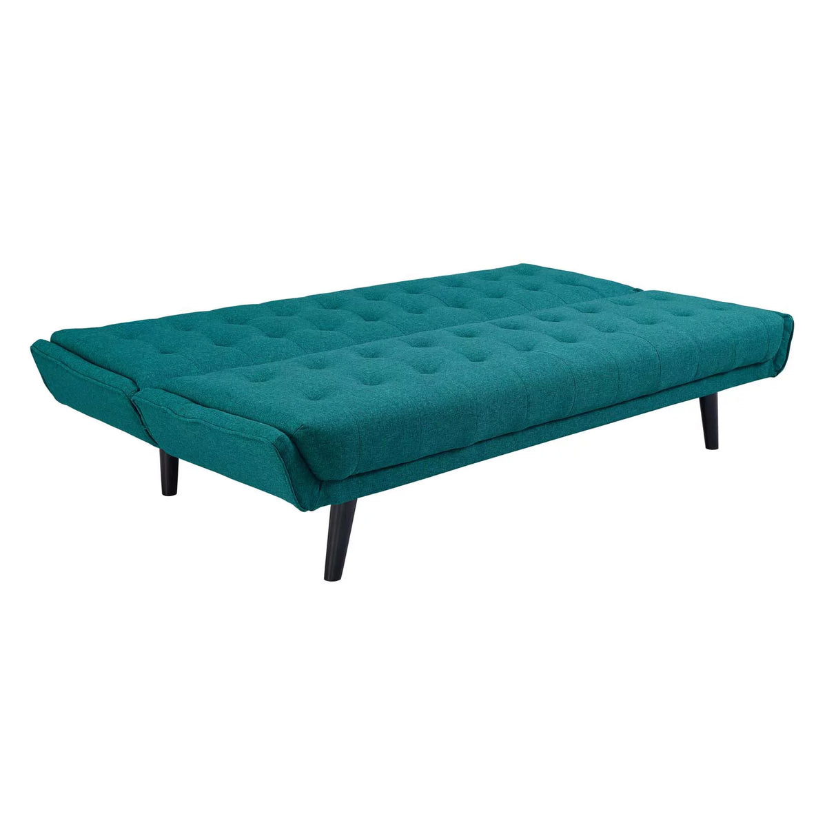 Teal Tufted Convertible Fabric Sofa Bed Z5273