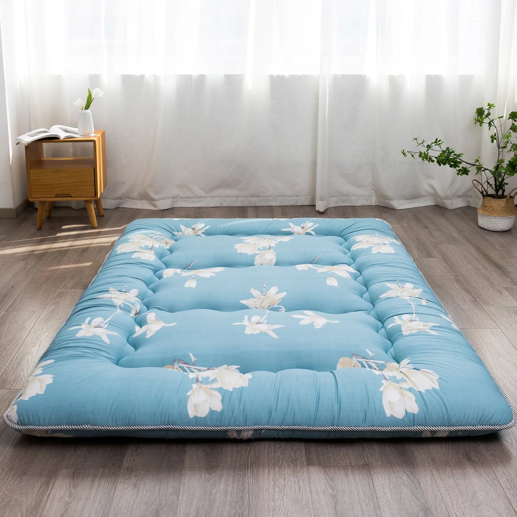 Floral Design Twin Size Japanese Floor Mattress S20482