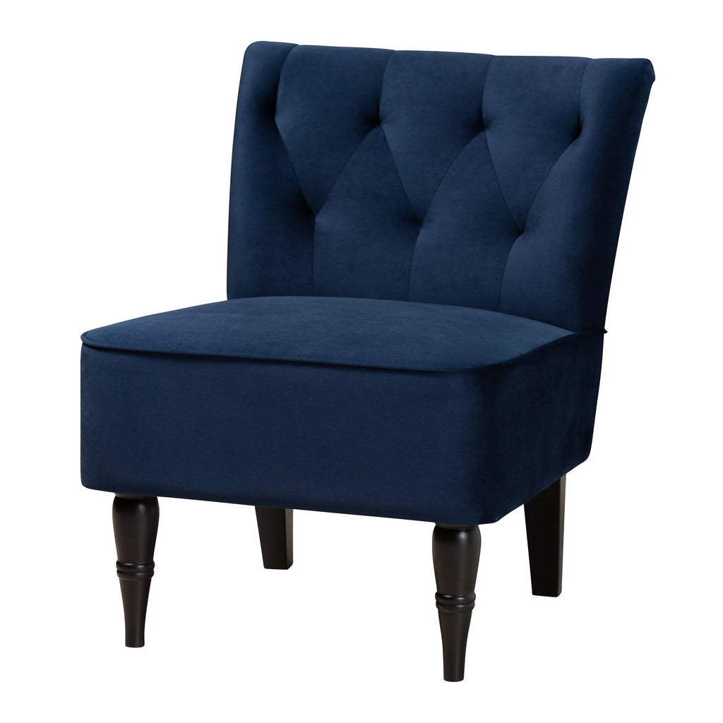 Navy Blue Slipper Chair I19874