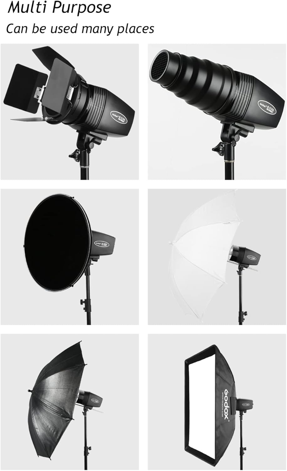 150WS Strobe Studio Flash Light Kit D984891