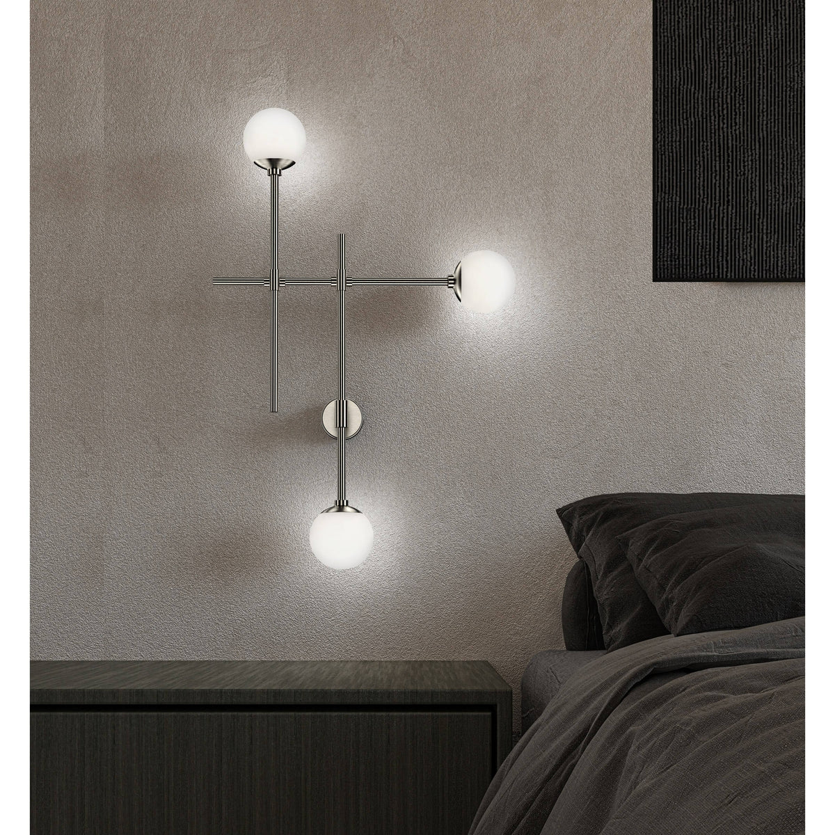 Satin Nickel LED Sconce N872921
