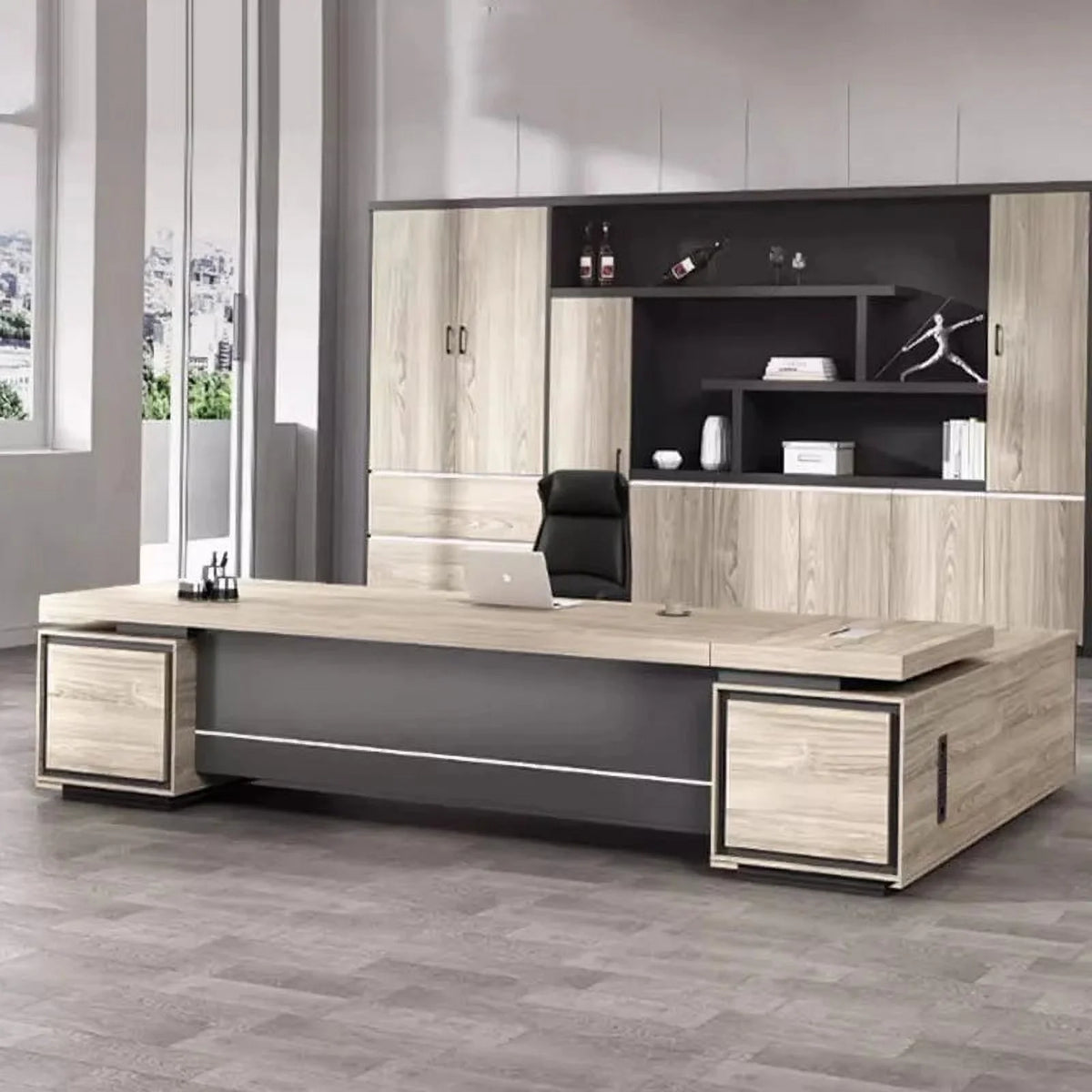 Executive Office Desk with Drawers Y45530