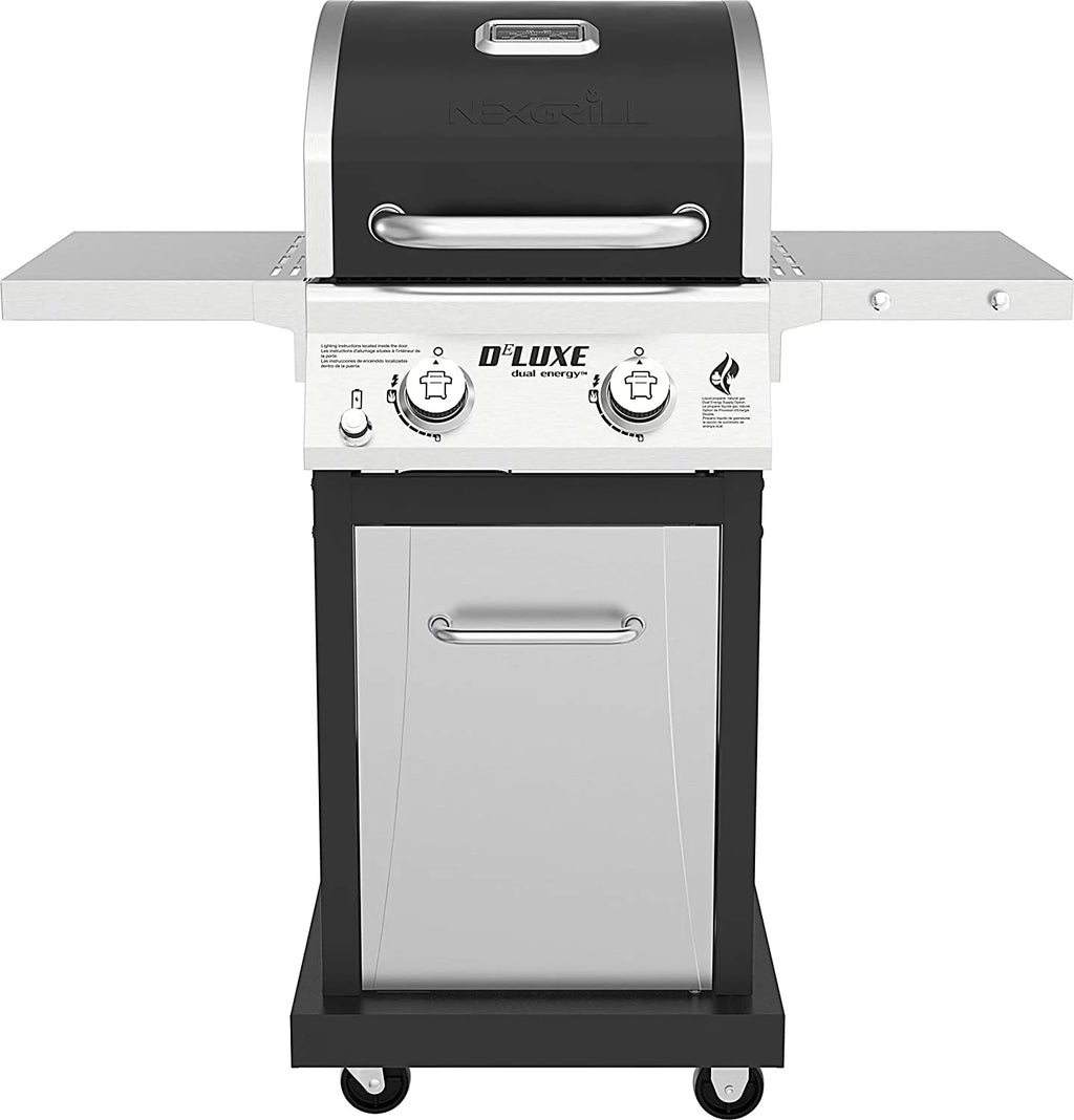 2-Burner Propane Gas Grill with 2 Foldable Shelves E11578