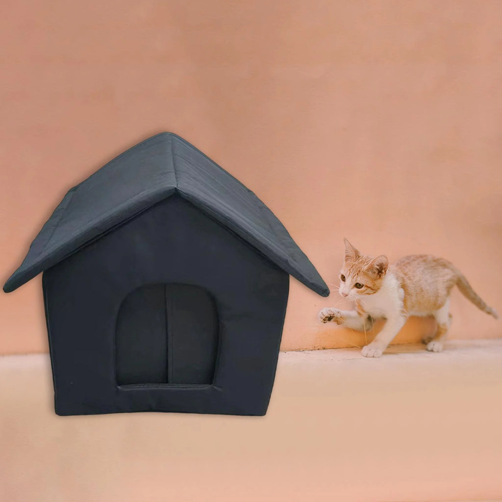 Waterproof Outdoor Cat House Tent Shelter for Winter 40cmx35cmx40cm V71037