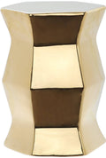Gold Hexagon Garden Stool T702