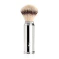 Synthetic Silvertip Fibre Travel Shaving Brush with Nickel Plated Handle Pack of 2 E88351