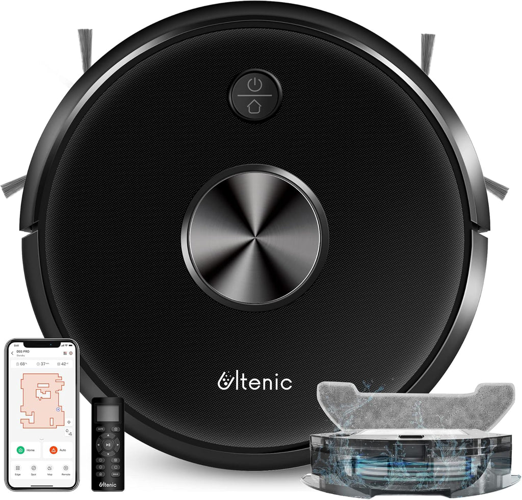 2500Pa Robot Vacuum and Mop with Boundary Strips K467